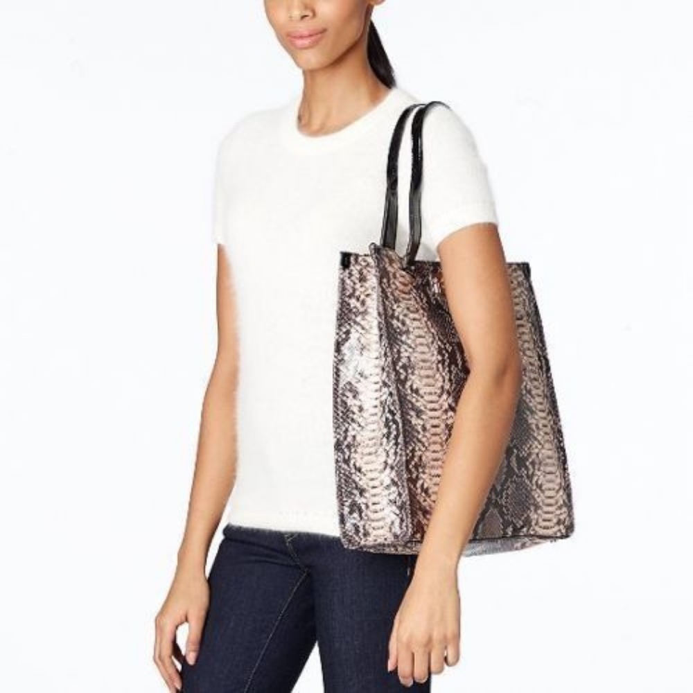 Kate Spade Millenium Park Pacey Python Tote - image 8